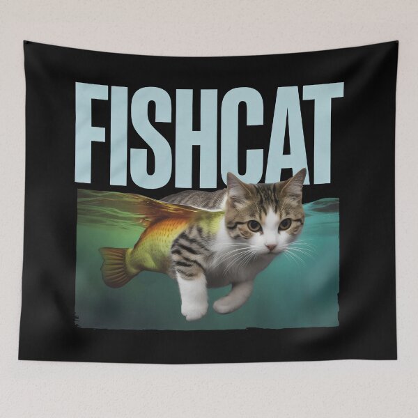 Item preview, Fishcat - Cat with a Fish Tail designed and sold by Prime-Studio.