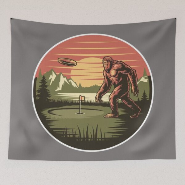 Item preview, Bigfoot playing golf designed and sold by 123ks.