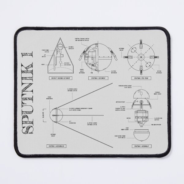 Item preview, Sputnik 1 (White Stencil - No Background) Vertical designed and sold by BGALAXY.