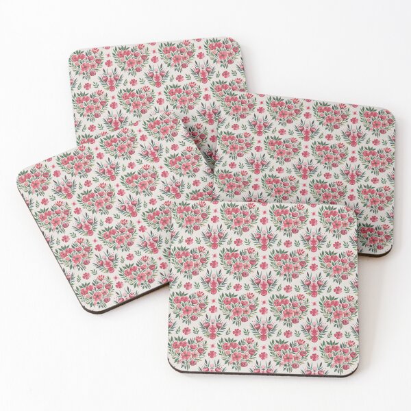 Item preview, Whimsical floral and heart pattern design designed and sold by paratynka.