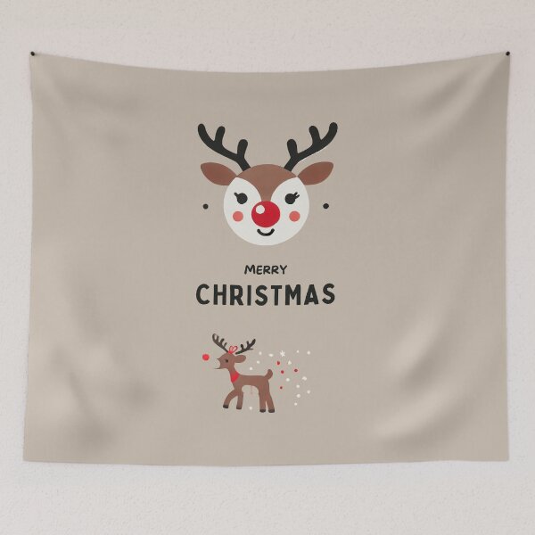Item preview, Cartoon Reindeer with Red Nose designed and sold by Blink Art Studio.