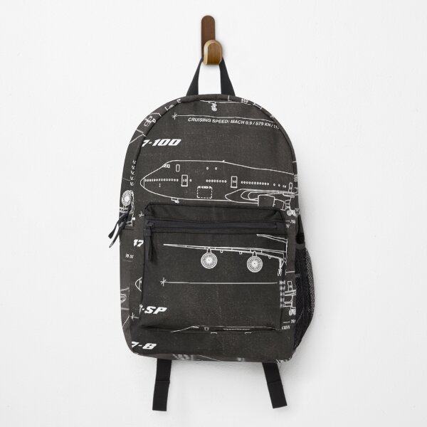 Item preview, Boeing 747 Family Blueprint (chalkboard black) designed and sold by RyansWorkshop.