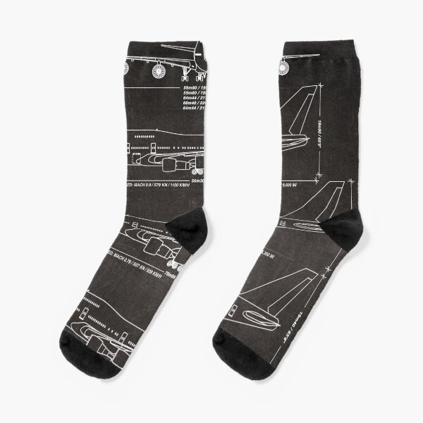 Item preview, Boeing 747 Family Blueprint (chalkboard black) designed and sold by RyansWorkshop.