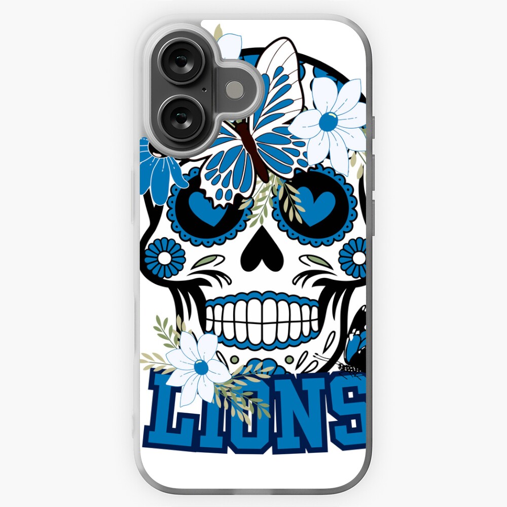 Detroit lions scull graphic Sticker