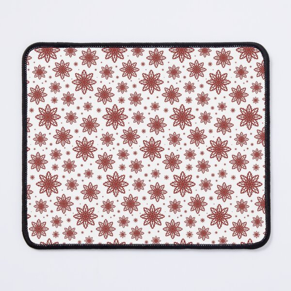 Item preview, Pattern of falling snowflakes "Inspiration" of red color on a white background designed and sold by Cherevan.