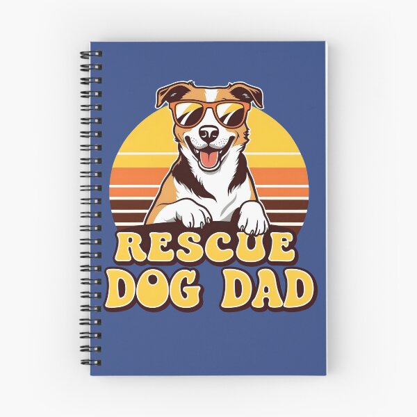 Item preview, Dog Dad – Retro Sunset Dog Lover Design - Adopt don't shop designed and sold by brindled.