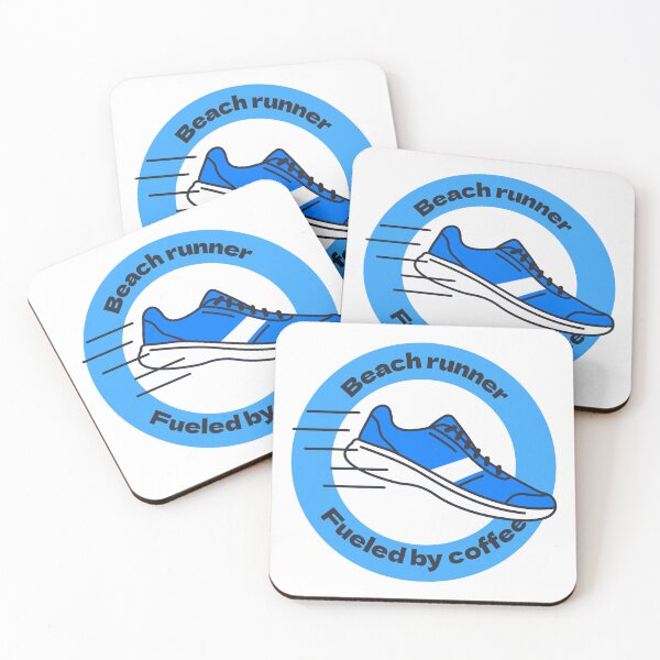 Item preview, Beach runner. Fueled by coffee designed and sold by FirstTimeTees.