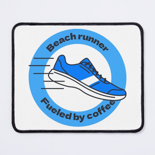 Item preview, Beach runner. Fueled by coffee designed and sold by FirstTimeTees.