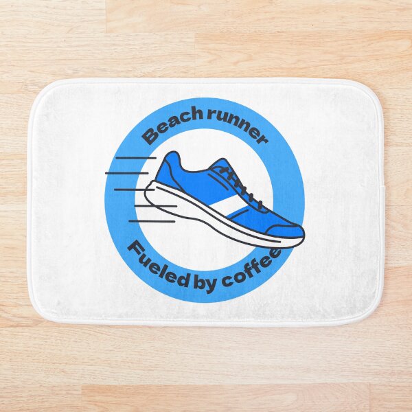 Item preview, Corredor de playa. Impulsado por el café. designed and sold by FirstTimeTees.