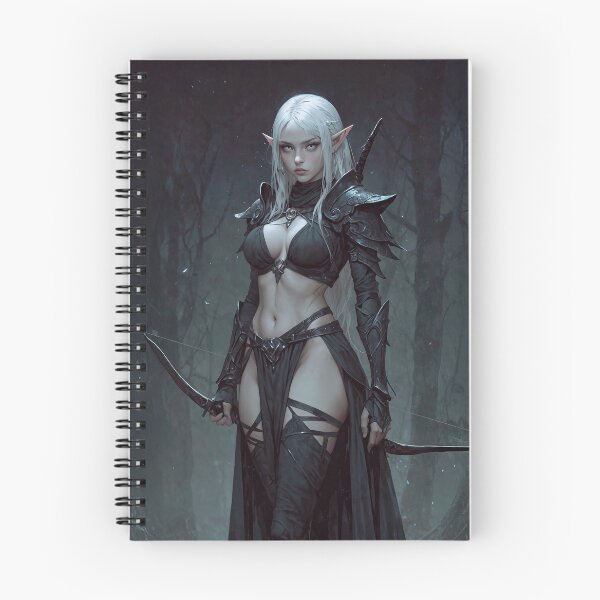 Aperçu de l'œuvre Elfe archer de la Forêt Noire créée et vendue par EnticingAI.