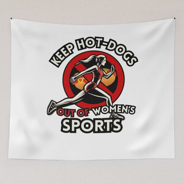 Item preview, Keep hot-dogs out of women's sports designed and sold by zingbing.