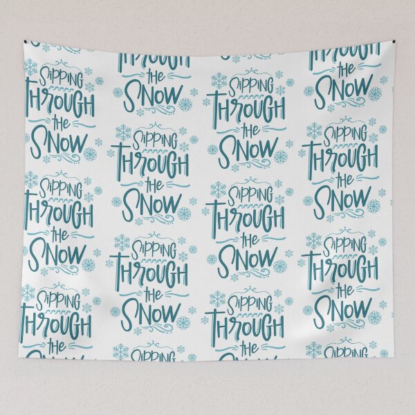 Item preview, Sipping Through the Snow Lettering Design designed and sold by Khotekmei.