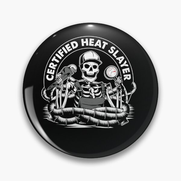 Item preview, Funny HVAC Technician Certified Heat Slayer designed and sold by Crush Retro®.