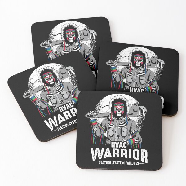 Item preview, Funny HVAC Technician Skeleton Warrior designed and sold by Crush Retro®.