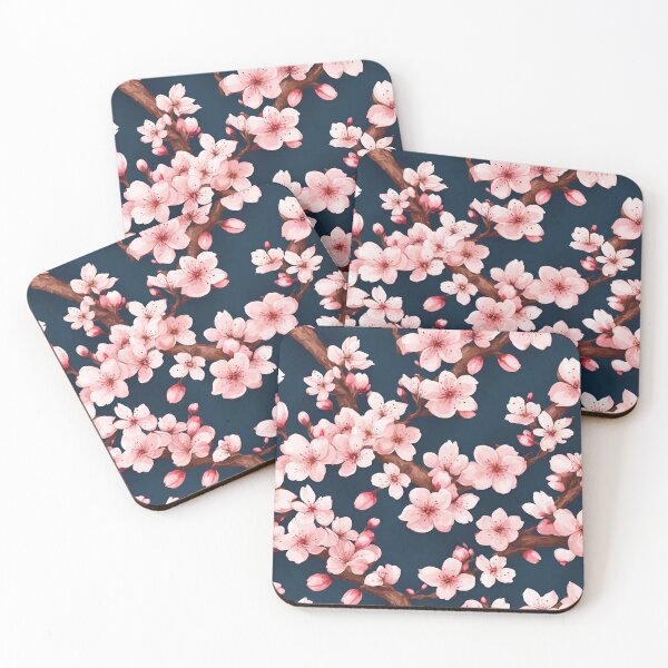 Item preview, Cherry Blossom Elegance in Seamless Pattern 5 designed and sold by Tom-Johnson.