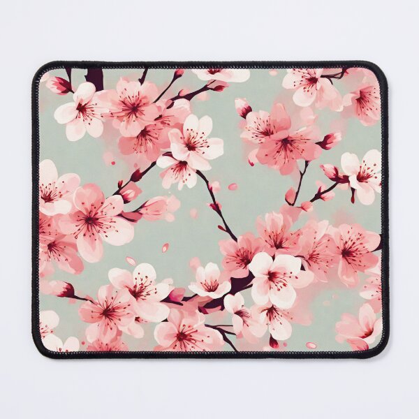 Item preview, Cherry Blossom Elegance in Seamless Pattern 6 designed and sold by Tom-Johnson.