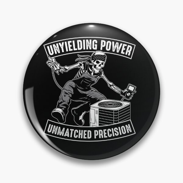 Item preview, Funny HVAC Technician Unyielding Power designed and sold by Crush Retro®.