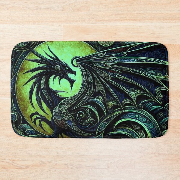 Item preview, Abstract Medieval Blue Dragon  designed and sold by TheDarkWardrobe.