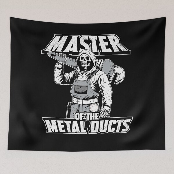Item preview, Funny HVAC Technician Master of the Metal Ducts designed and sold by Crush Retro®.
