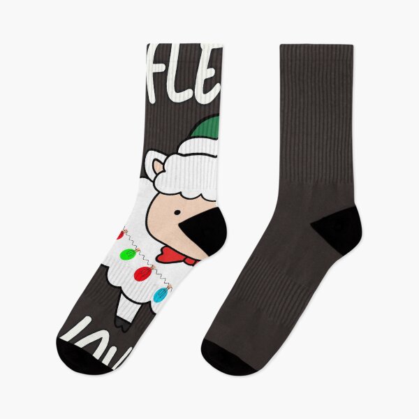 Item preview, Fleece Navidad Sheep Shirt with Green Hat – Funny Xmas Pun Top designed and sold by wedad01.