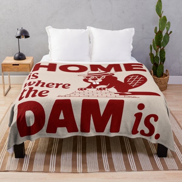 Item preview, Home Is Where the Dam Is Beaver Builder Funny Building Funny Architecture designed and sold by Anniko Art Studio.