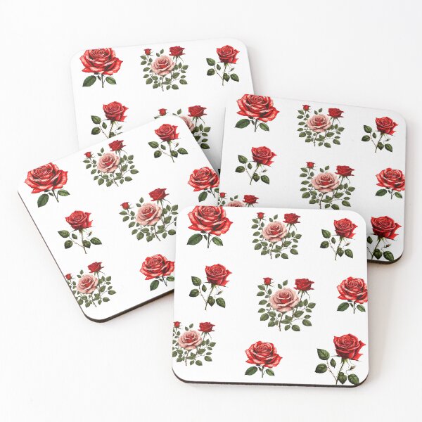 Item preview, Cherry Red Rose Radiance Pattern 1 designed and sold by Tom-Johnson.
