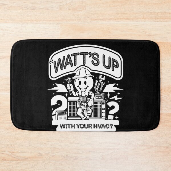 Item preview, Funny HVAC Technician Cute Watt's Up designed and sold by Crush Retro®.
