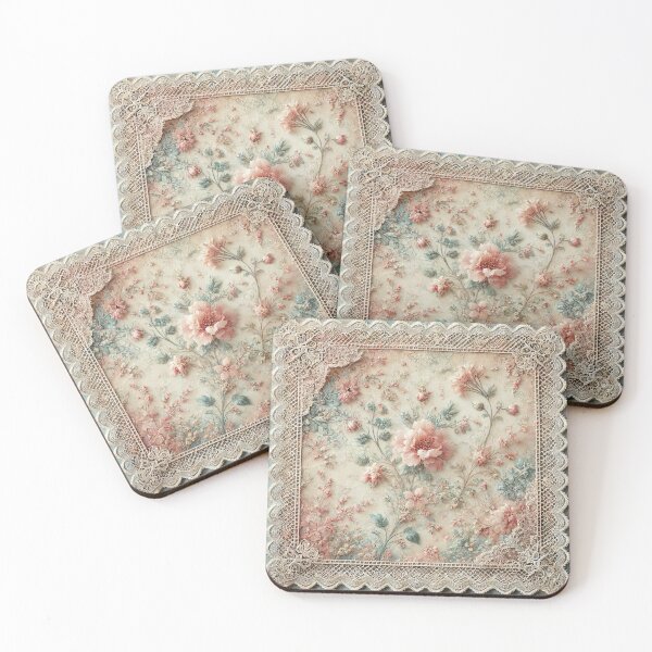 Item preview, Romantic design for decoration with flowers in vintage colors designed and sold by Osintown.