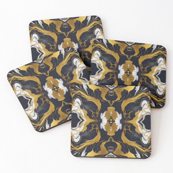 Item preview, Chic Midnight Black and Gold Marble 5 designed and sold by Tom-Johnson.
