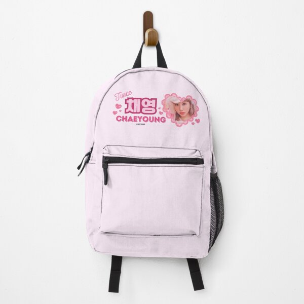 Item preview, TWICE Chaeyoung Kpop Girl Group Pink Banner Collage Design With Member Names in Hangul designed and sold by AJUNICE STUDIO.
