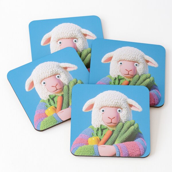 Item preview, Cute Lamb with vegetables designed and sold by Graphoteka.
