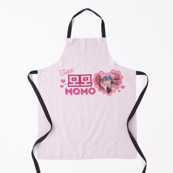Item preview, TWICE Momo Kpop Girl Group Pink Banner Collage Design With Member Names in Hangul designed and sold by AJUNICE STUDIO.