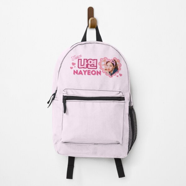 Item preview, TWICE Nayeon Kpop Girl Group Pink Banner Collage Design With Member Names in Hangul designed and sold by AJUNICE STUDIO.