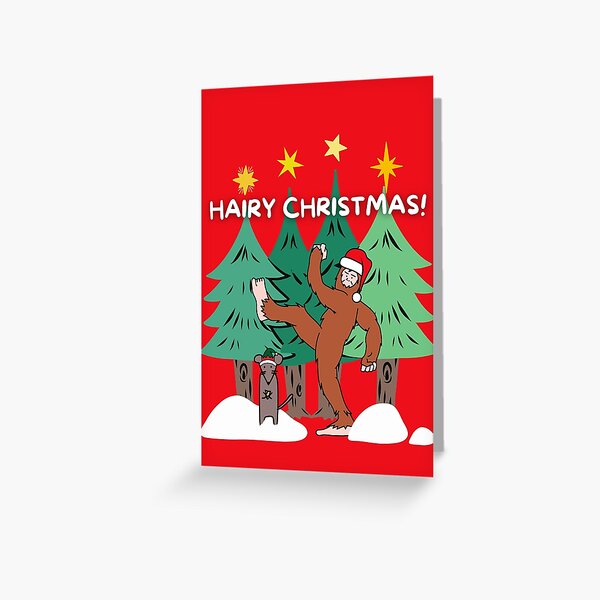 Item preview, Bigfoot Holiday Hello! designed and sold by CatatonicCouch.