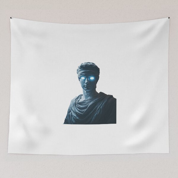Item preview, Neon Gaze: Futuristic Roman Sculpture designed and sold by Enea Kelo.