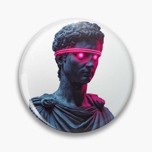 Item preview, Neon Gaze: Futuristic Roman Sculpture designed and sold by Enea Kelo.