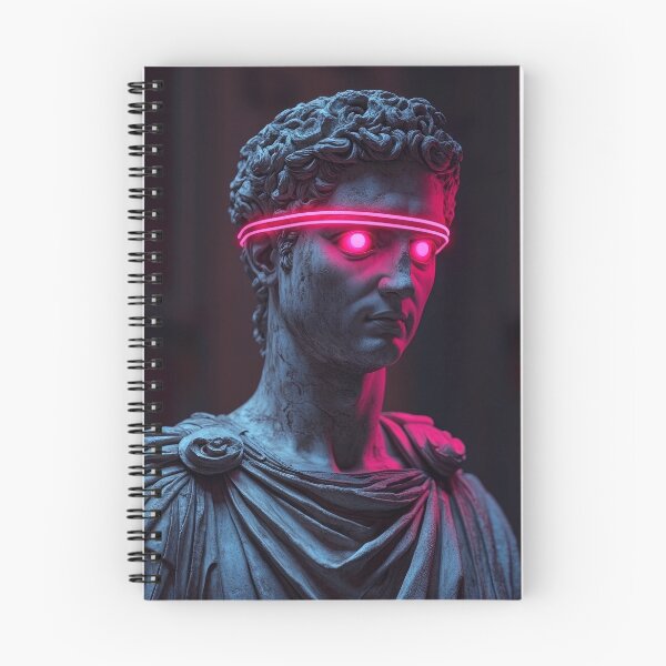Item preview, Neon Gaze: Futuristic Roman Sculpture designed and sold by Enea Kelo.