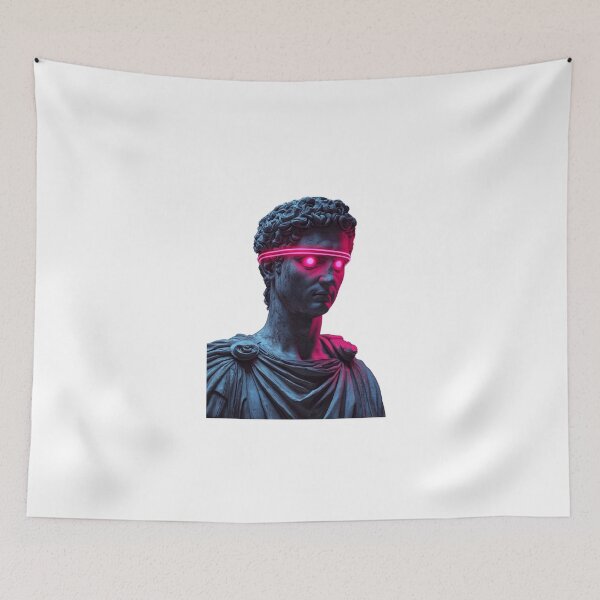 Item preview, Neon Gaze: Futuristic Roman Sculpture designed and sold by Enea Kelo.