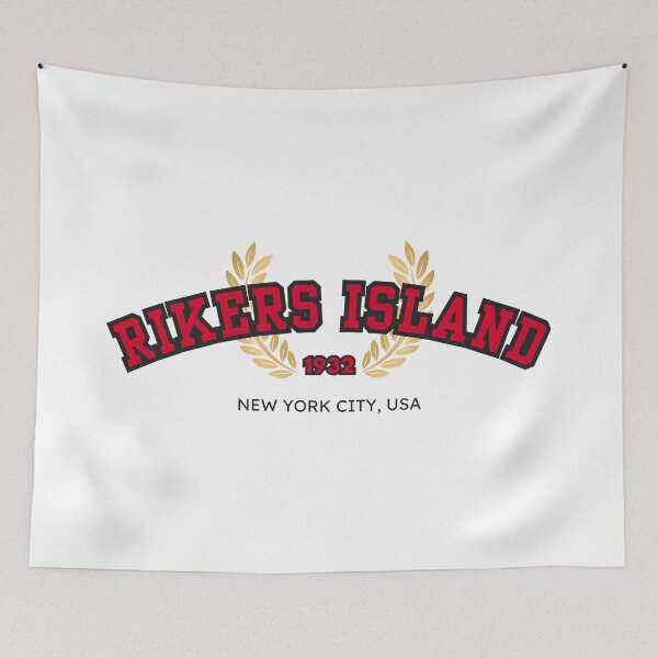 Item preview, Rikers Island Jail “Varsity,” Red and Black designed and sold by UNK-Fatigues.