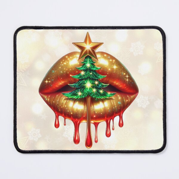 Item preview, Festive Glam Lips with Christmas Sparkle designed and sold by Margival.
