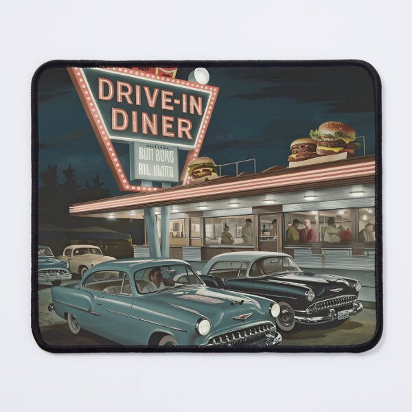 Item preview, Pure nostalgia: A journey back in time to the American drive-in diner designed and sold by TeeDesignMaster.