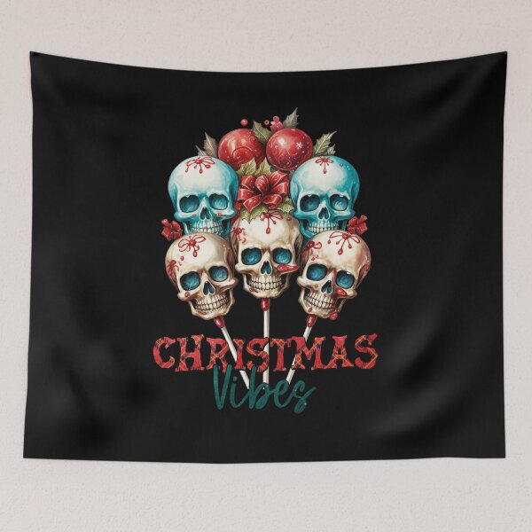 Item preview, Skull Christmas Vibes designed and sold by Aredbox.