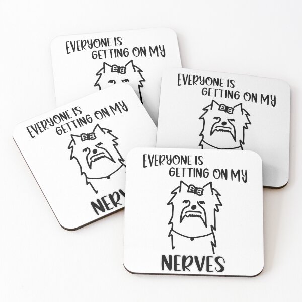Item preview, Everyone gets on my nerves dog designed and sold by zirvelx.