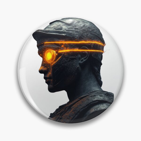 Item preview, Neon Gaze: Futuristic Roman Sculpture designed and sold by Enea Kelo.