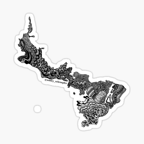 Lake Beulah Zentangle Sticker