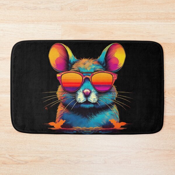 Item preview, Retro Sunset Mouse with Shades | Cool Vintage Style designed and sold by AYACHI90.