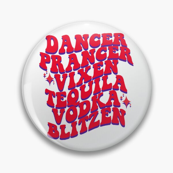 Aperçu de l'œuvre danseuse prancer vixen tequila vodka blitzen boire de Noël créée et vendue par Alyn8.