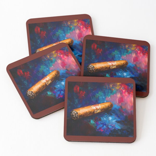 Item preview, Abstract Cigar - Swirling Reds, Blues, and Purples Create Dynamic Energy Digital AI Generated Art designed and sold by OlfactoART Studio.
