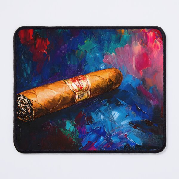 Item preview, Abstract Cigar - Swirling Reds, Blues, and Purples Create Dynamic Energy Digital AI Generated Art designed and sold by OlfactoART Studio.