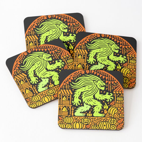 Item preview, Papercut Troll at a Spooky Fall Festival Scene designed and sold by Victor Shadehorn.